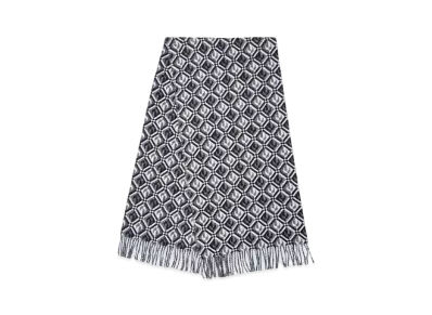 Marine Serre VIRGIN WOOL SCARF "BLACK"