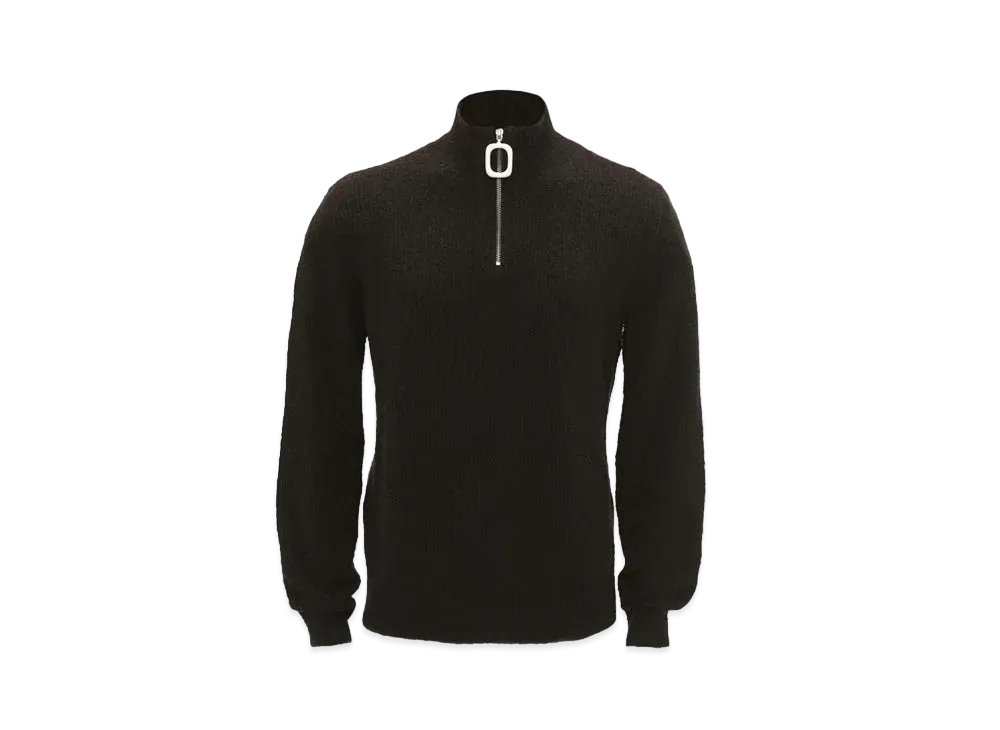 JW ANDERSON Boucle Henley Jumper "Brown"
