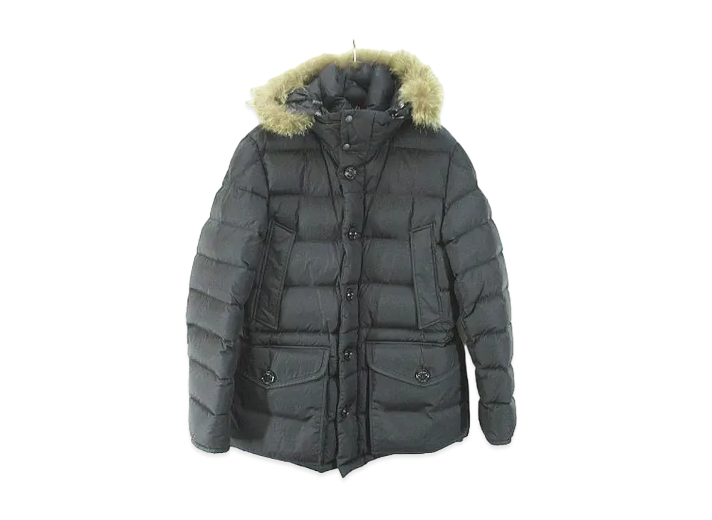 MONCLER Cluny Nylon Down Jacket "Charcoal Gray"