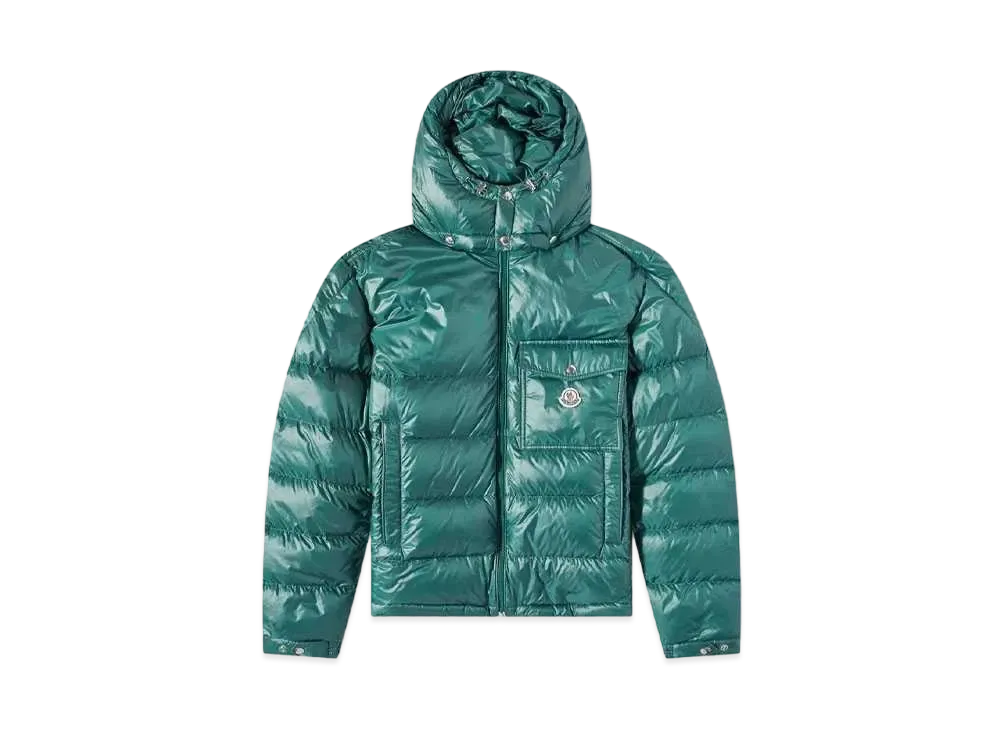 MONCLER Wollaston Hooded Down Jacket "Green"