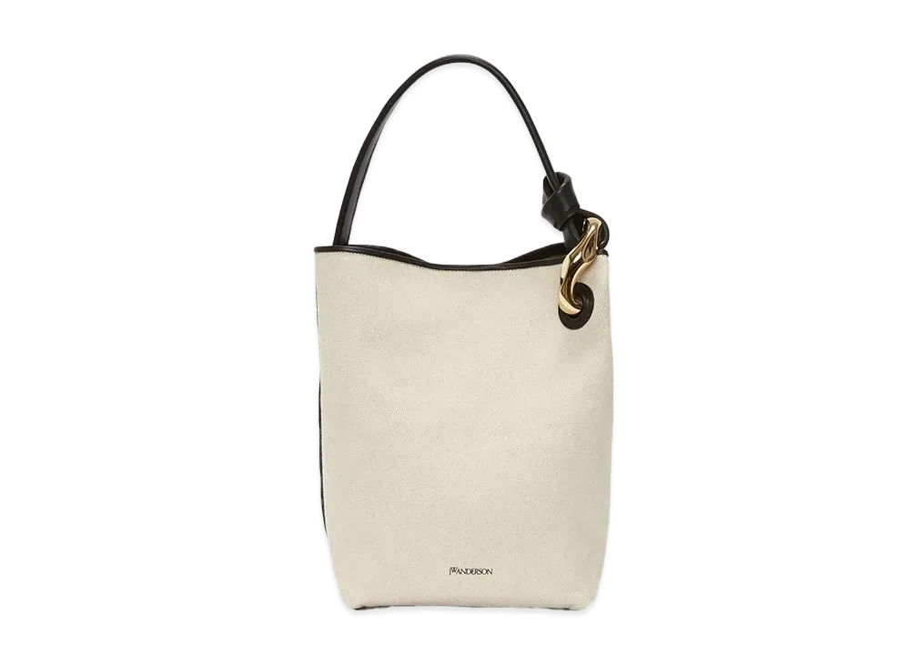 JW ANDERSON Jwa Corner Bucket - Canvas Top Handle Bag 