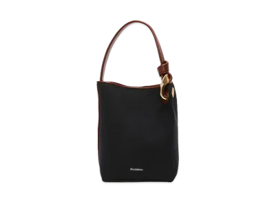 JW ANDERSON Jwa Corner Bucket - Canvas Top Handle Bag "Dark Navy"