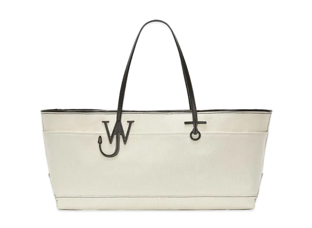 JW ANDERSON Stretch Anchor Tote - Canvas Tote Bag "Natural/Black"