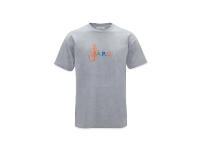 JW ANDERSON x A.P.C. - Anchor Tee - Classic Fit T-Shirt "Grey Melange"