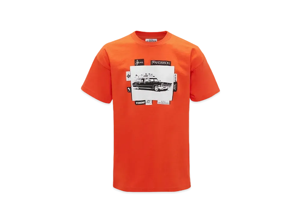 JW ANDERSON x A.P.C. - Tee Shirt Jo - Classic Fit T-Shirt "Orange"