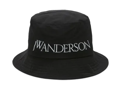 JW ANDERSON Bucket Hat With Logo "Black"