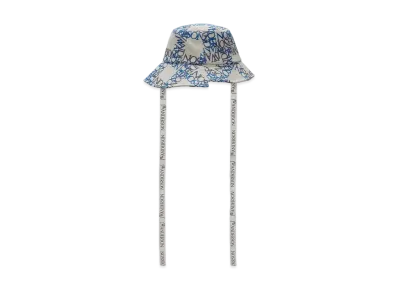 JW ANDERSON Asymmetric Bucket Hat "Off White/Blue"