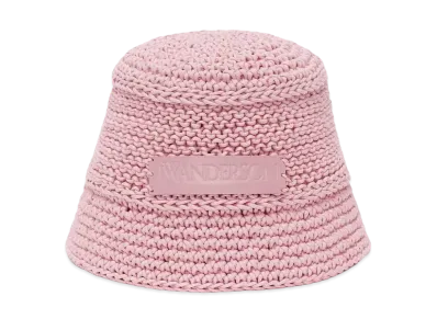 JW ANDERSON Knitted Bucket Hat "Pink"