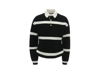 JW ANDERSON Structured Polo Top "Black"