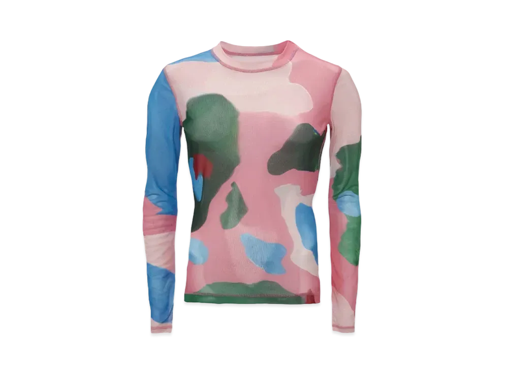 JW ANDERSON Long Sleeve Mesh Top "Multi"
