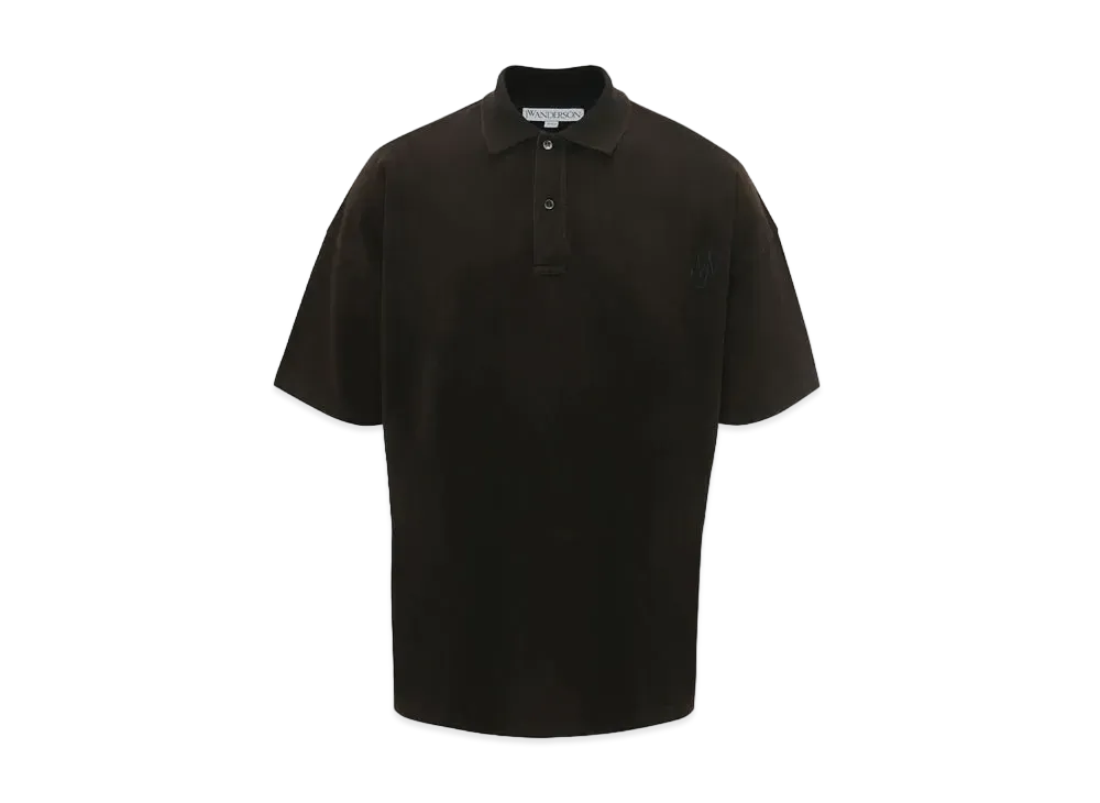 JW ANDERSON Polo Shirt With Logo Embroidery "Brown"