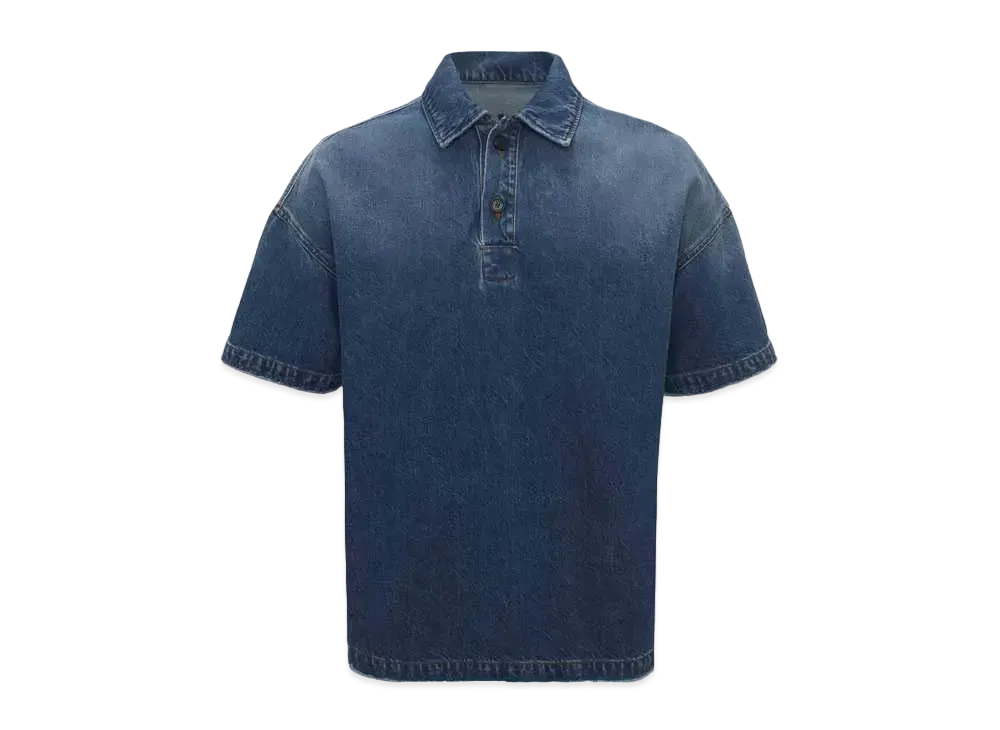 JW ANDERSON Denim Polo Shirt "Light Blue"
