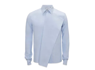 JW ANDERSON Drape Front Shirt "Light Blue"