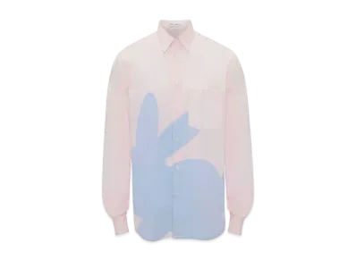 JW ANDERSON Bunny Applique Shirt "Pink"