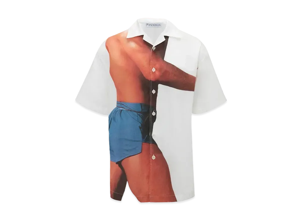 JW ANDERSON Printed Short Sleeve Shirt "White"