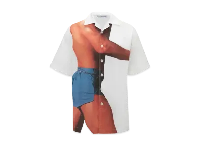 JW ANDERSON Printed Short Sleeve Shirt "White"