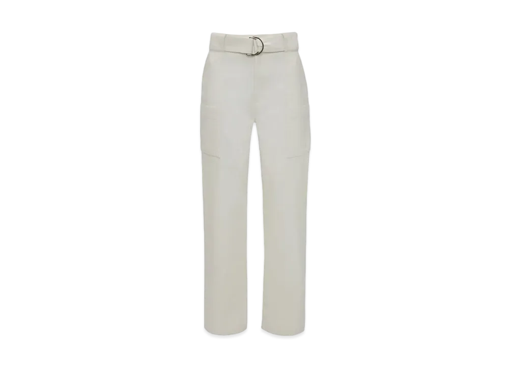 JW ANDERSON Wide Leg Cargo Trousers "White"