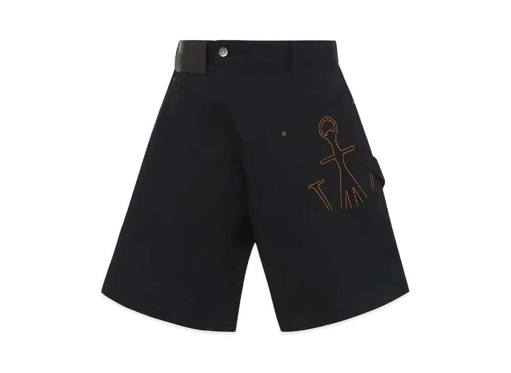 JW ANDERSON Twisted Chino Shorts "Navy"