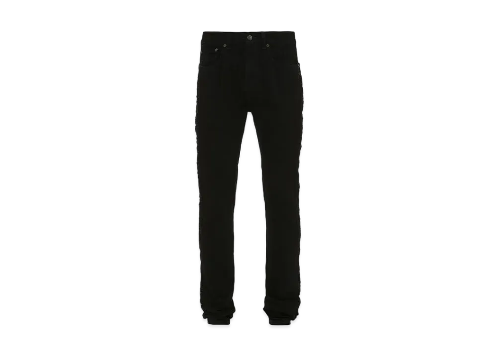 JW ANDERSON Slim Fit Leather Trousers "Black"