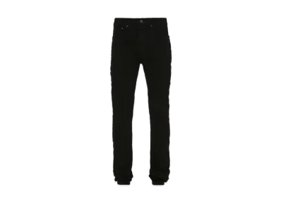 JW ANDERSON Slim Fit Leather Trousers "Black"