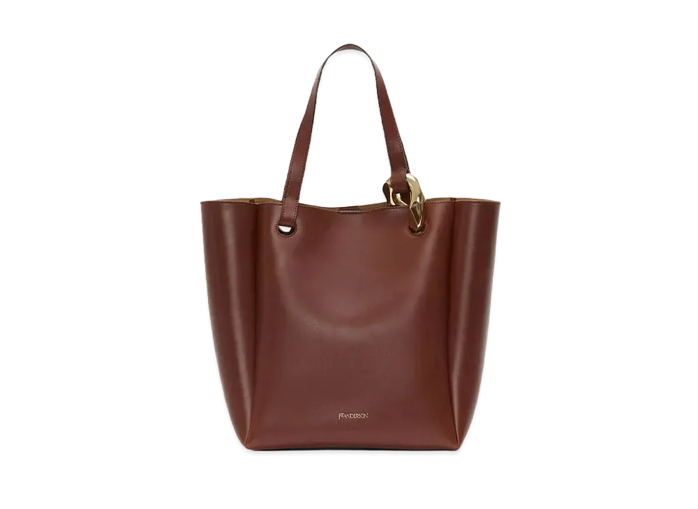 JW ANDERSON Jwa Corner Tote - Leather Tote Bag "Oak"