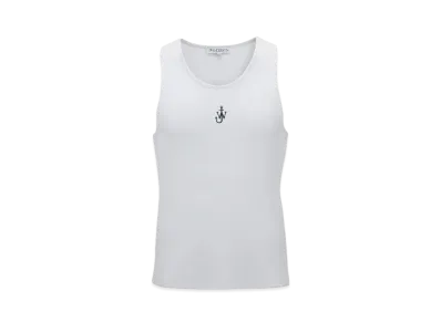 JW ANDERSON Tank Top With Anchor Logo Embroidery "White"