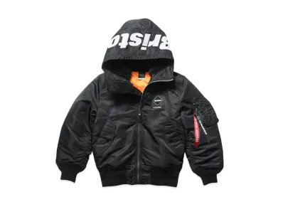 F.C.REAL BRISTOL For Kids Alpha Hooded Ma-2 "Black"
