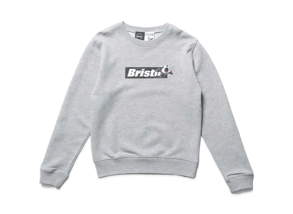 F .C.REAL BRISTOL For Kids Felix The Cat Supporter Crewneck Sweat "Gray"