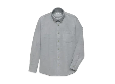 JJJJound Lightweight Flannel Shirt "Light Grey"