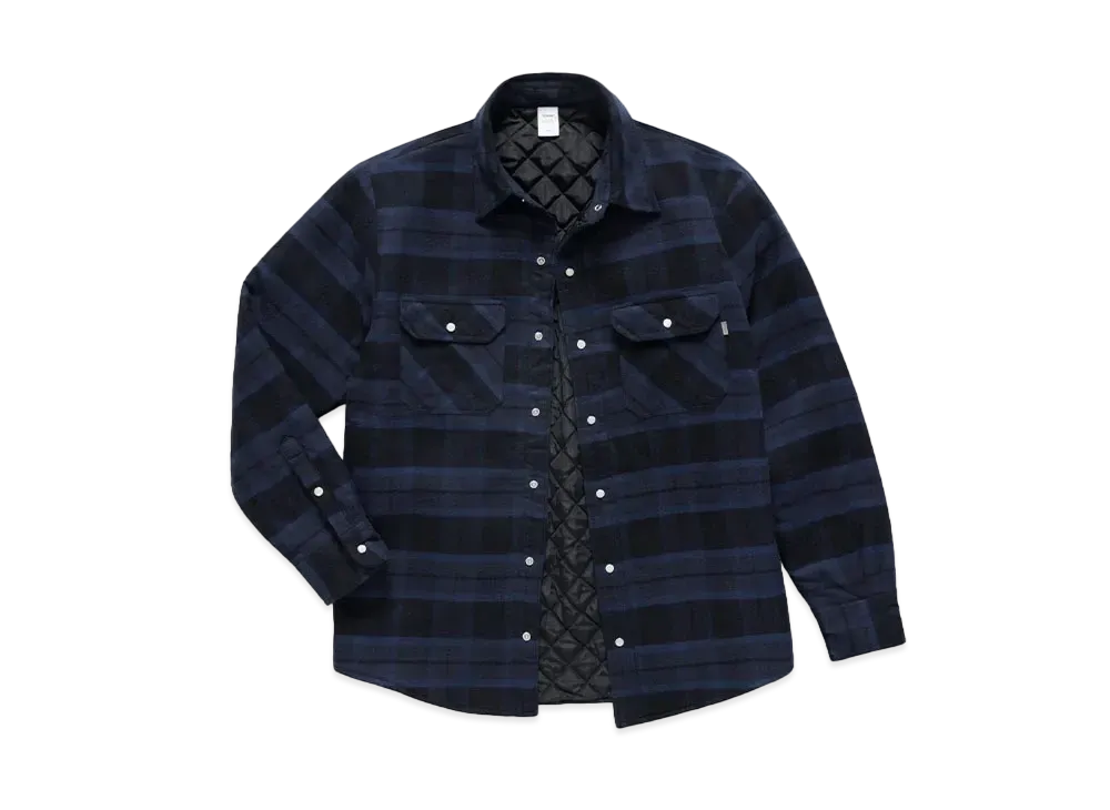 JJJJound Thermal Shirt "Black/Navy"