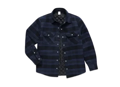 JJJJound Thermal Shirt "Black/Navy"