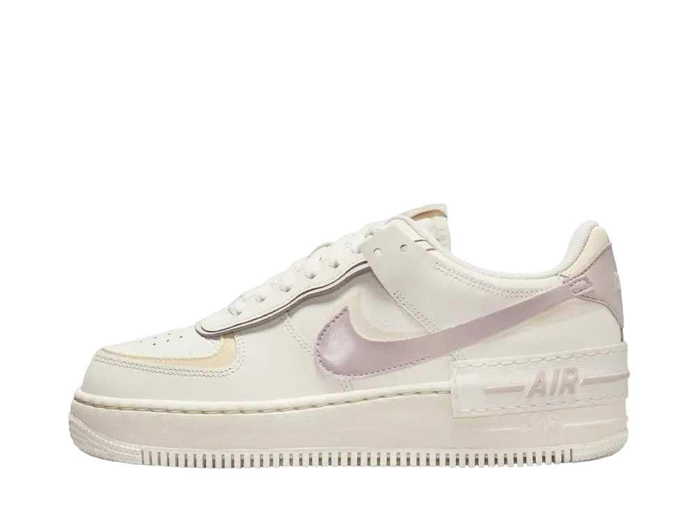 ナイキ ウィメンズ エアフォース1 シャドウ "セイル/プラチナムバイオレット/ココナッツミルク"