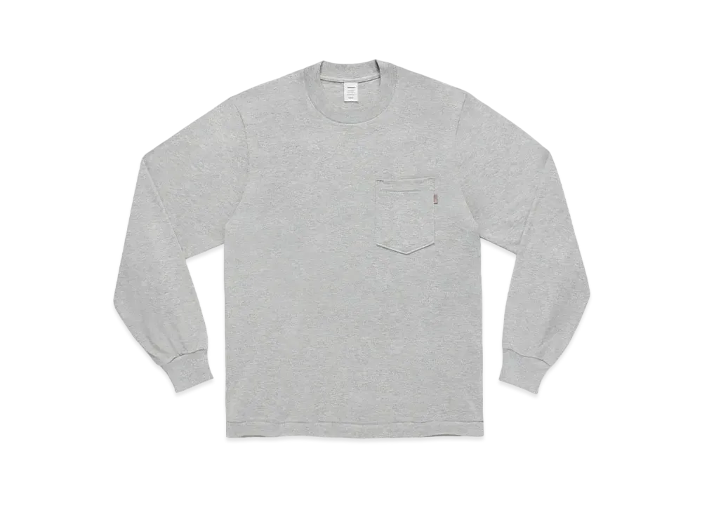 JJJJound J90 Longsleeve Pocket "Light Grey Mix"