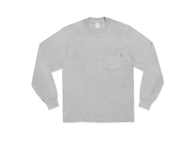 JJJJound J90 Longsleeve Pocket "Light Grey Mix"