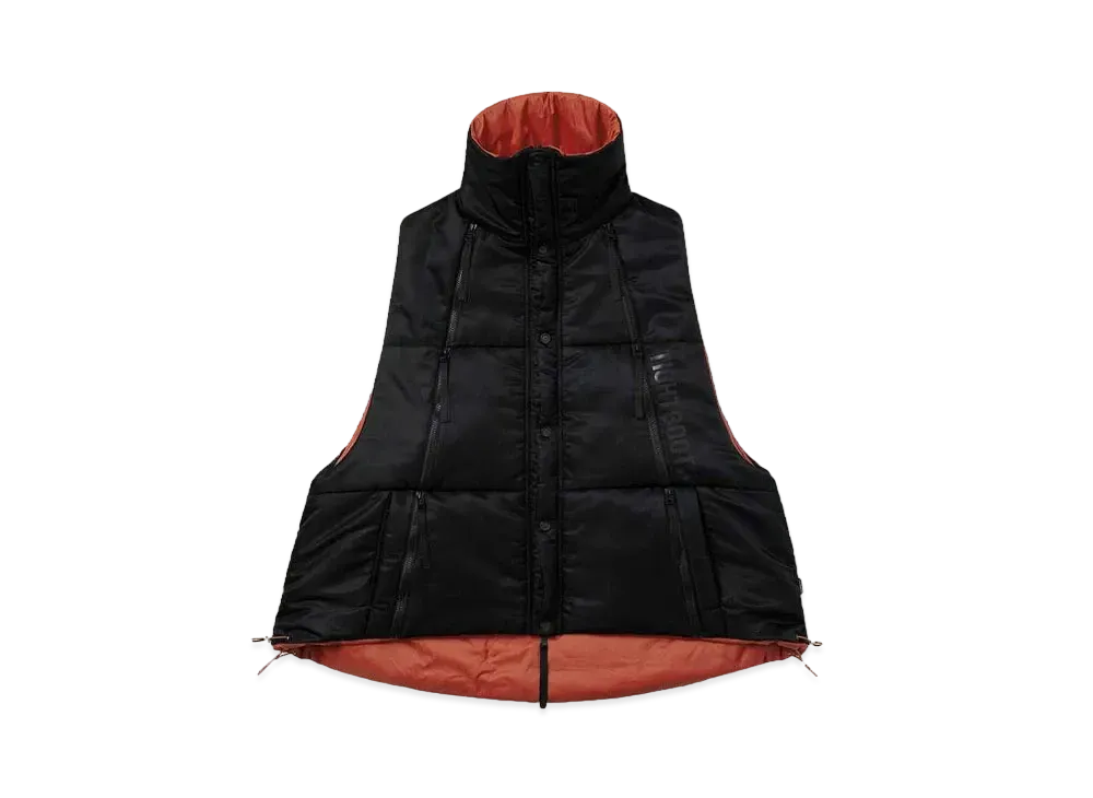 GOOPiMADE® X TIGHTBOOTH DOUBLE 2Way Padding Monster Vest "Black/Orange"