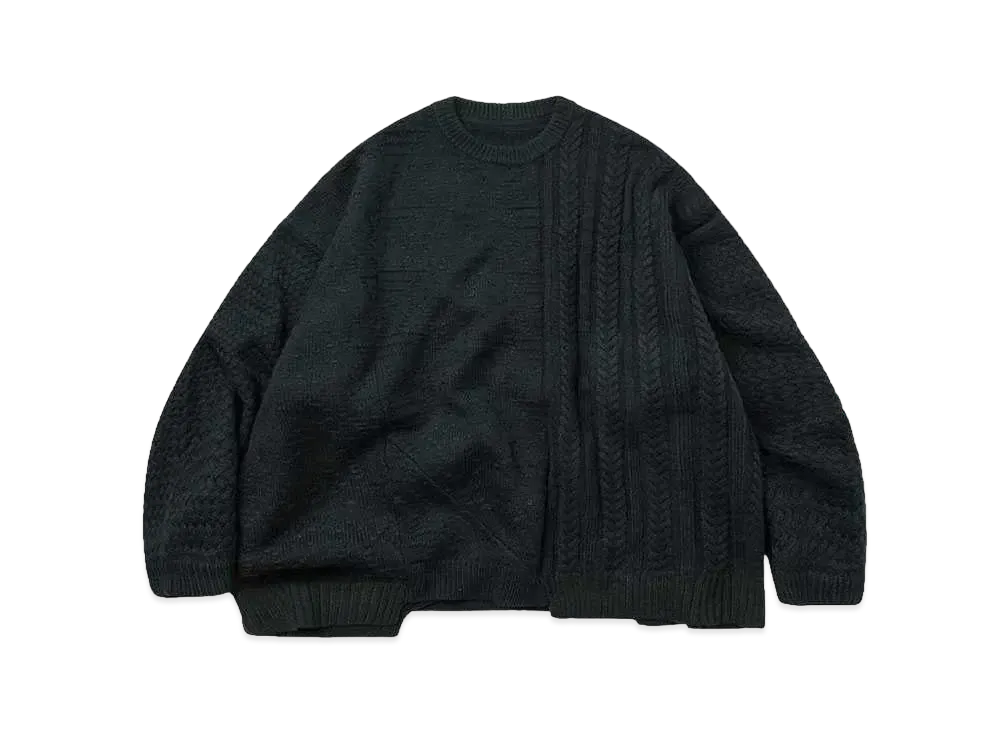 GOOPiMADE® X TIGHTBOOTH Colossal Knit Sweater "Dark Green"