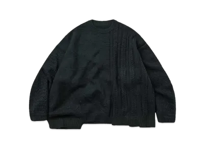 GOOPiMADE® X TIGHTBOOTH Colossal Knit Sweater "Dark Green"