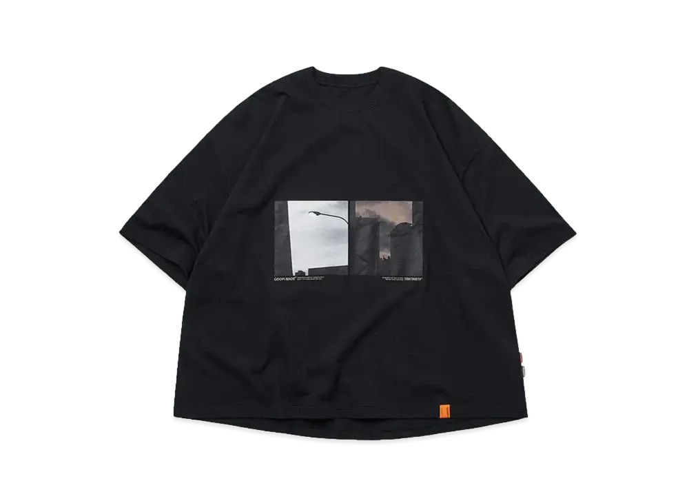 GOOPiMADE® X TIGHTBOOTH Streetscape Logo Tee "Black"
