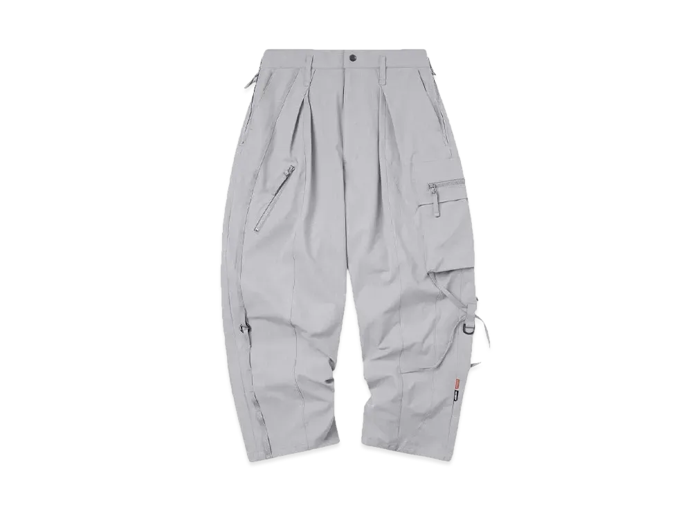 GOOPiMADE® X TIGHTBOOTH Diagram Utility Pants "Light Gray"