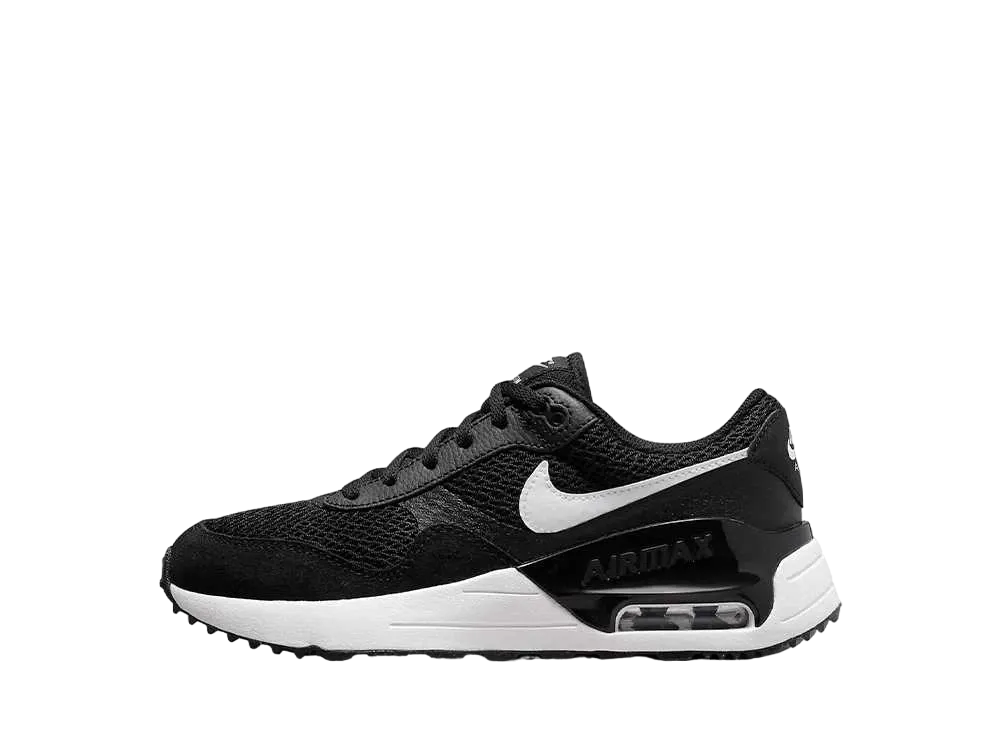 ナイキ GS エアマックス システム "ブラック/ウルフグレー/ホワイト"