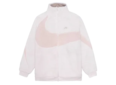 Nike Big Swoosh Reversible Boa Jacket "Light Soft Pink"