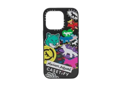 CASETIFY x MAISON KITSUNE Logo Stickers Case Iphone 14 Pro "Multi"