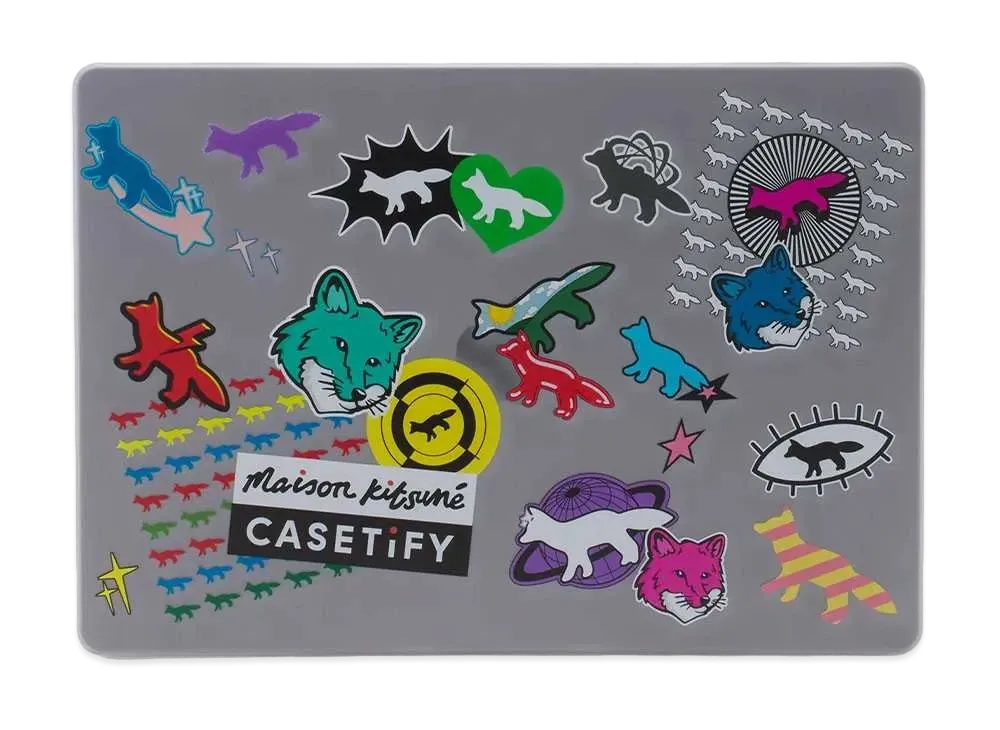 Maison Kitsune X Casetify★[正規品] Stickers Macbook Case Maison Kitsune X Casetify☆[正規品] Stickers Macbook Case