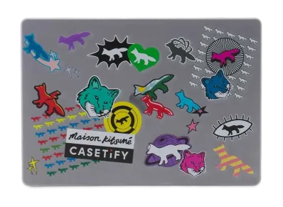 CASETIFY x MAISON KITSUNE Logo Stickers Macbook Air 13.6 Case "Multi"