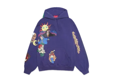 Supreme Sunrise Hooded Sweatshirt "Washed Navy"