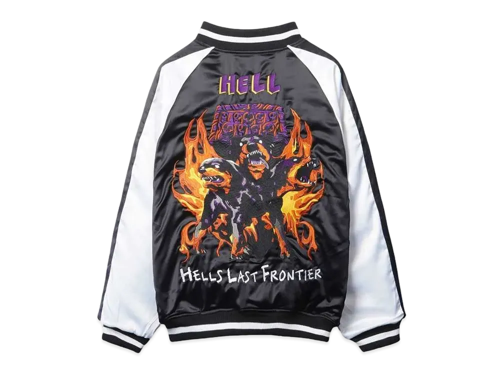 MAYO FIRE Embroidery Reversible Souvenir Jacket "OLIVE x BLACK"