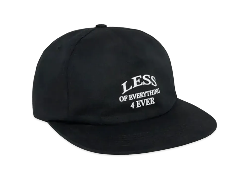 JJJJound Less 4 Ever Cap "Black"