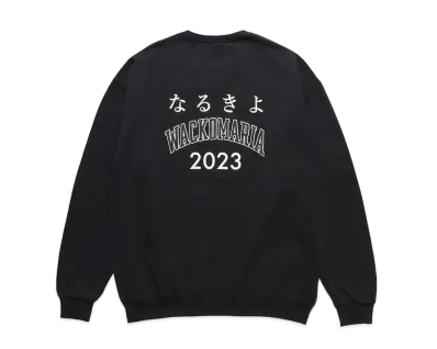 WACKO MARIA x Narukiyo / Sweat Shirt "Black"