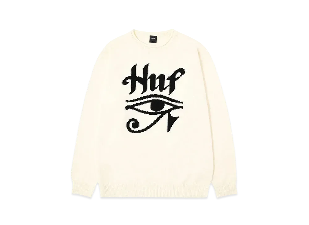 HUF Horus Jacquard Sweater "Bone"