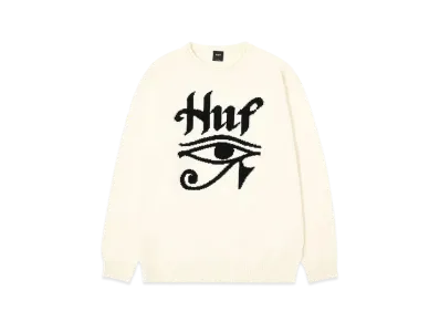 HUF Horus Jacquard Sweater "Bone"